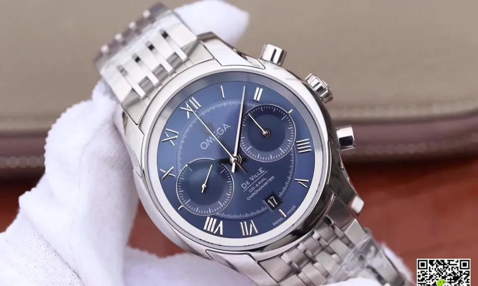 Omega De Ville 431.10.42.51.03.001 OM Factory 1:1 Best Edition Replica Watch Blue Dial